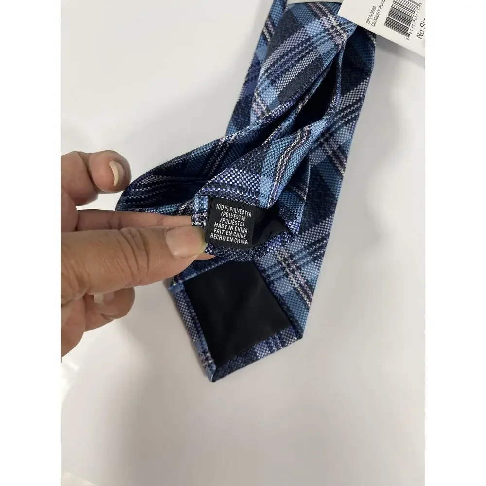 Perry Ellis Portfolio Tie Men's Classic Dress Neckwear Plaid Polyester NWT
